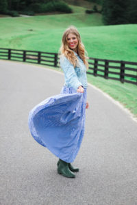 From Summer to Fall Maxi Dress // Banner Elk, NC