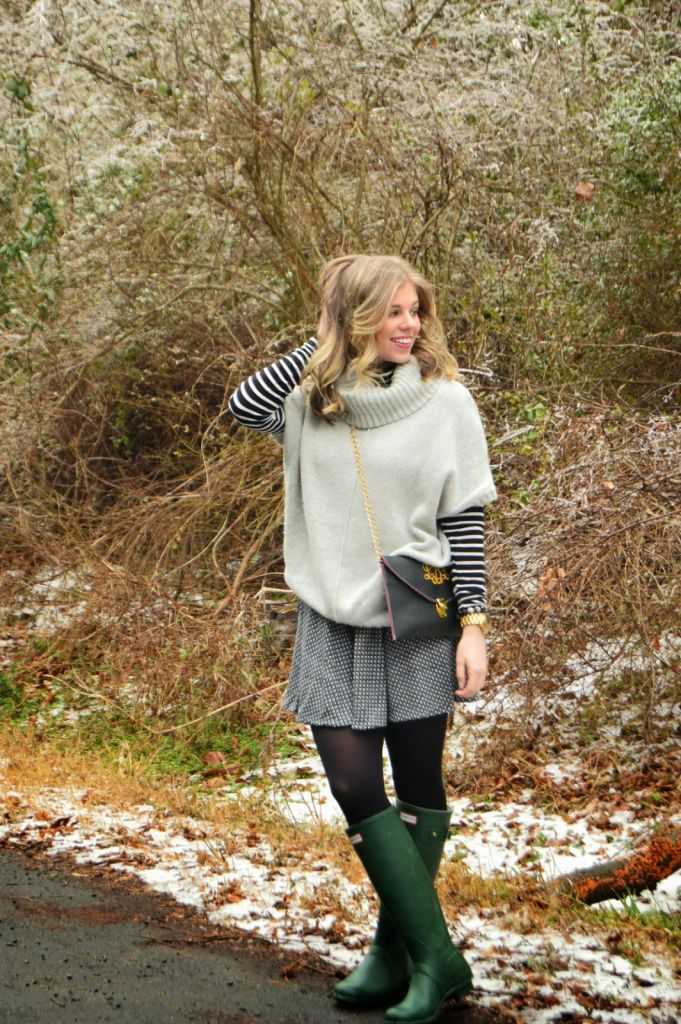 Dress Up Hunter Boots // Louella Reese Life & Style Blog 