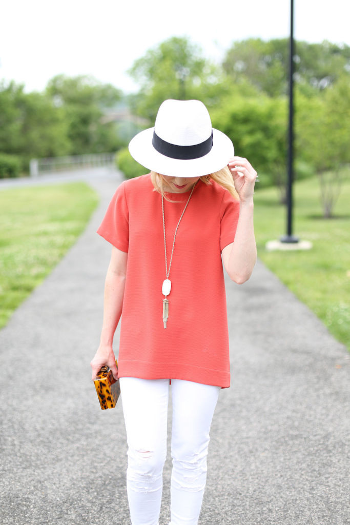 #SignatureStyle, Summer Style, Weekend Style, White Jeans, Panama Hat, Blogger Style 
