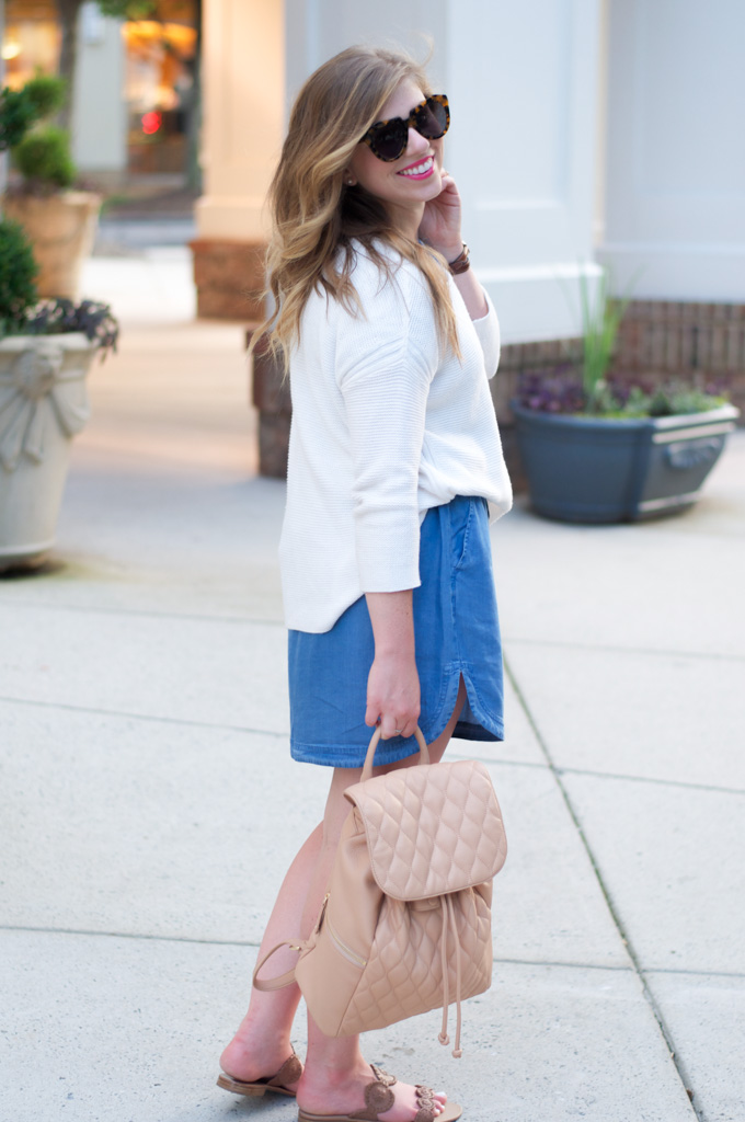 Chambray Summer Skirt | Louella Reese