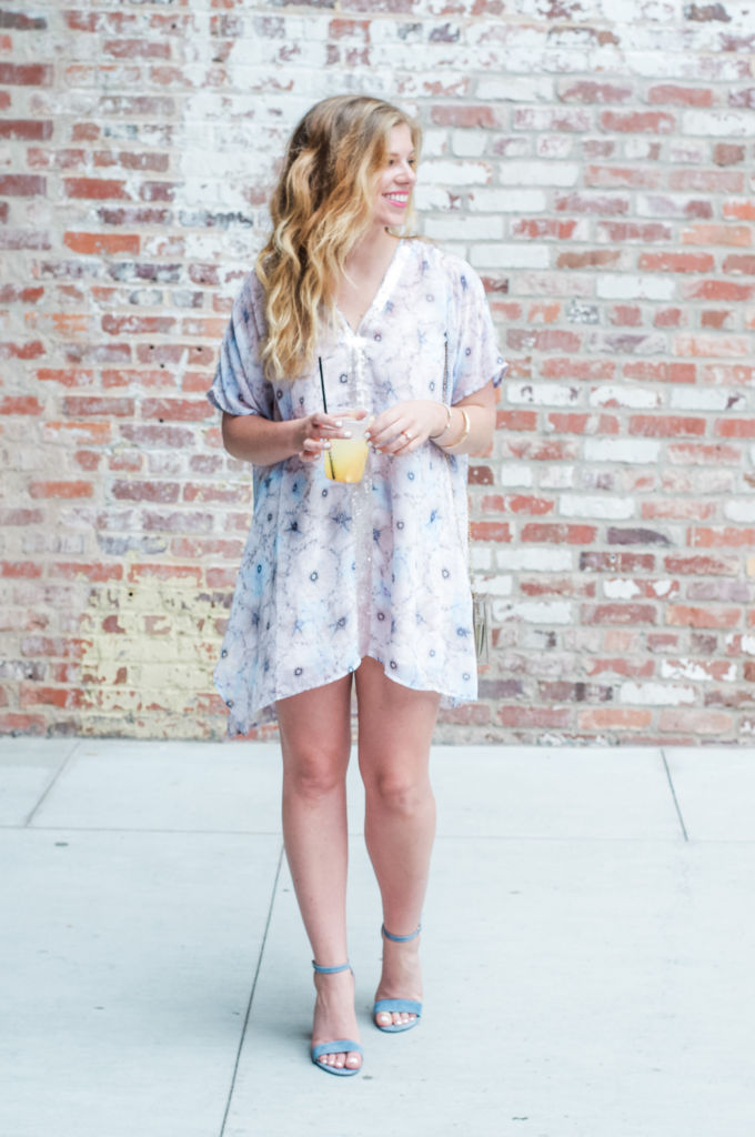 Anthropologie Dress, Anthro Dress, Anthrofinds, Summer Date Night Style, Floral Mini Dress, King of Pops Cocktail, The Blog Society Conference 