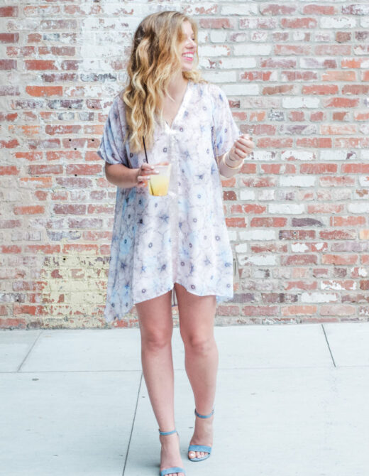 Anthropologie Dress, Anthro Dress, Anthrofinds, Summer Date Night Style, Floral Mini Dress, King of Pops Cocktail, The Blog Society Conference