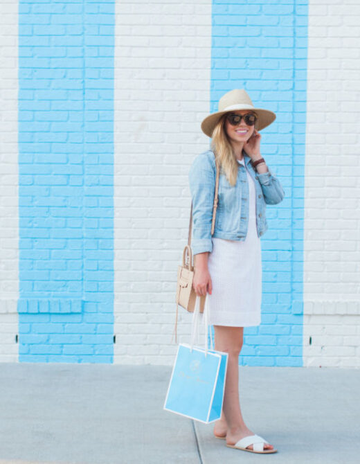 LWD, Summer Dress, Louella Reese LWD, J.Crew Style, White Eyelet Dress, Nashville