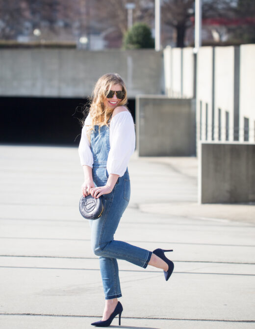 Madewell Skinny Overalls Drop Hem Edition, Skinny Overalls, Madewell Overalls, Dressed Up Overalls, Karen Walker Harvest 50mm Retro Sunglasses