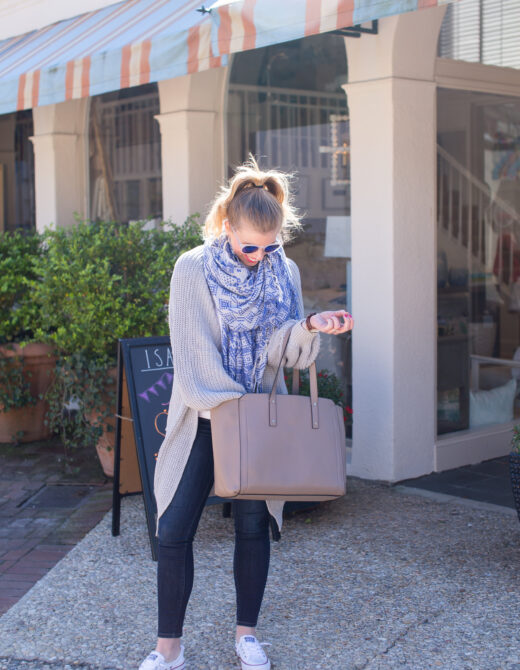 Perfect Oversized Cardigan, Kya Ribbed Cardigan, Ivanka Trump Solo Solutions Studded Leather Tote, Converse Shoreline Sneakers, Chuck Taylor All Star Shoreline Sneakers, How to style an oversized cardigan for spring