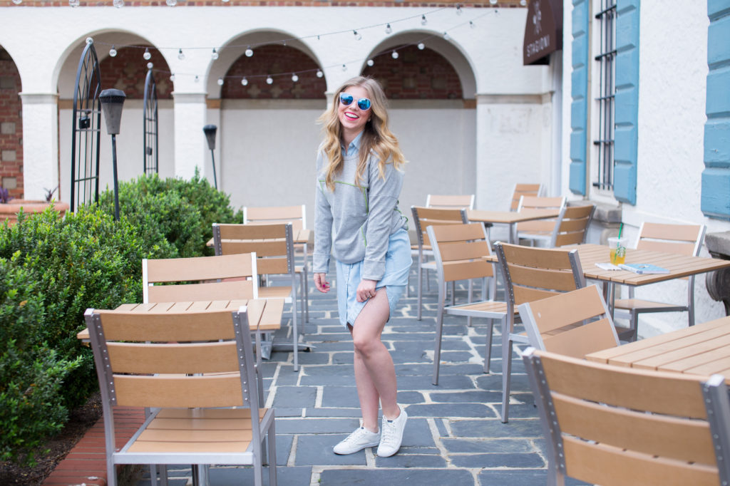 Louella Reese Chambray Shirt Dress // Weekend Coffee Date Style 