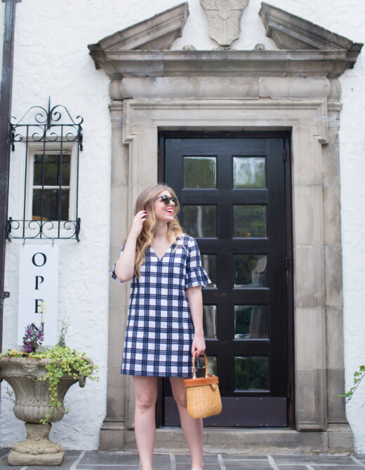 Louella Reese Plaid Dress + Basket Bag // Memorial Day Style