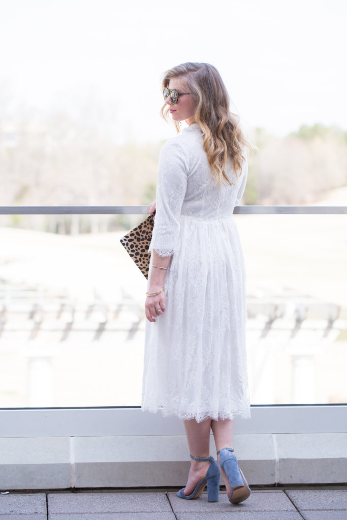 Louella Reese Lace Midi Dress // Spring Going Out Dresses 