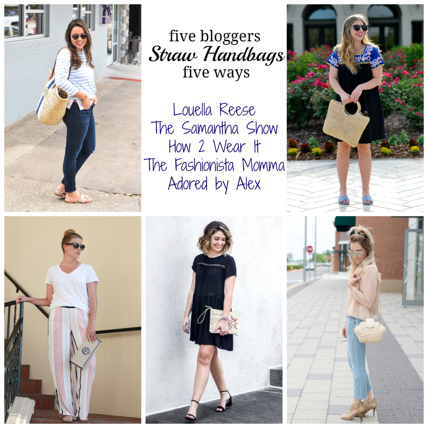 Straw Handbag: Five Bloggers, Five Ways
