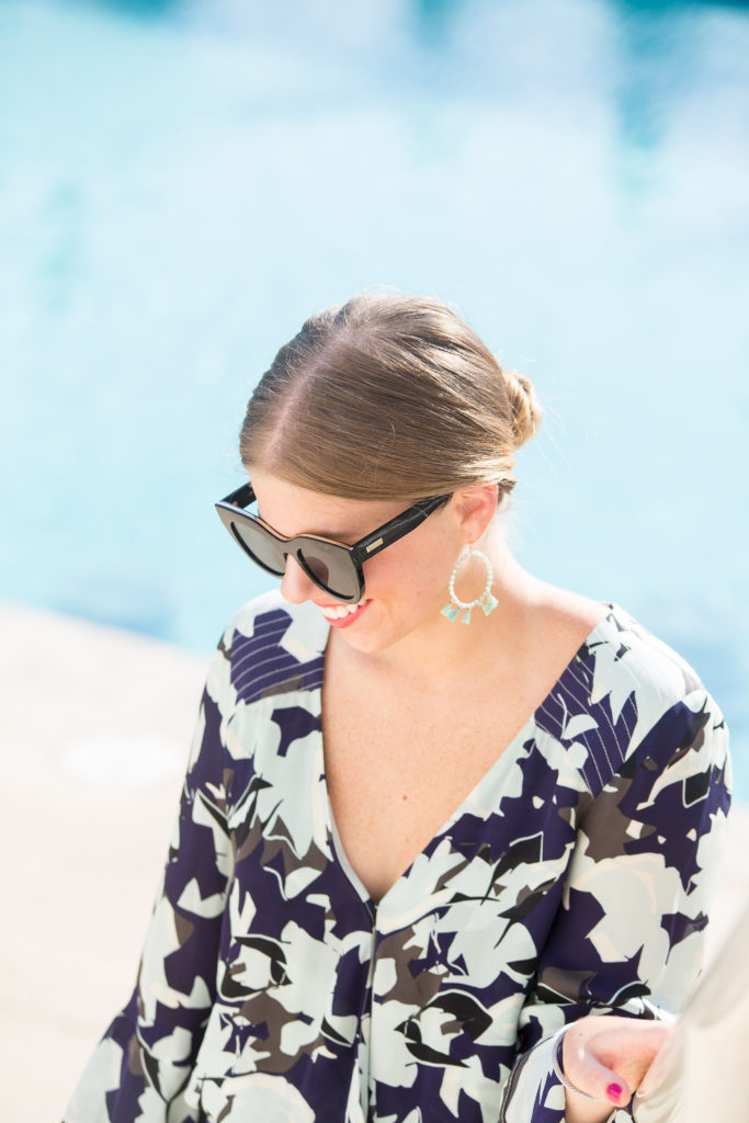 Parker Floral Statement Sleeve Romper // Louella Reese // Life & Style Blog