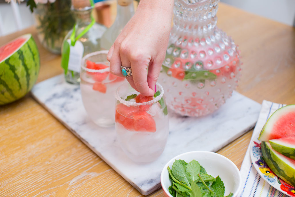 Skinny Watermelon Mint Margarita // Summer Cocktail // Louella Reese Life & Style Blog