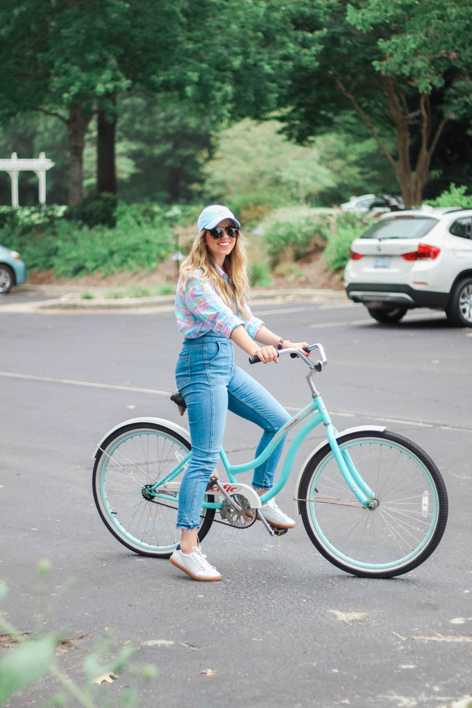 What to Wear for a Day Bike Riding // Cruiser Bike // Louella Reese Life & Style Blog