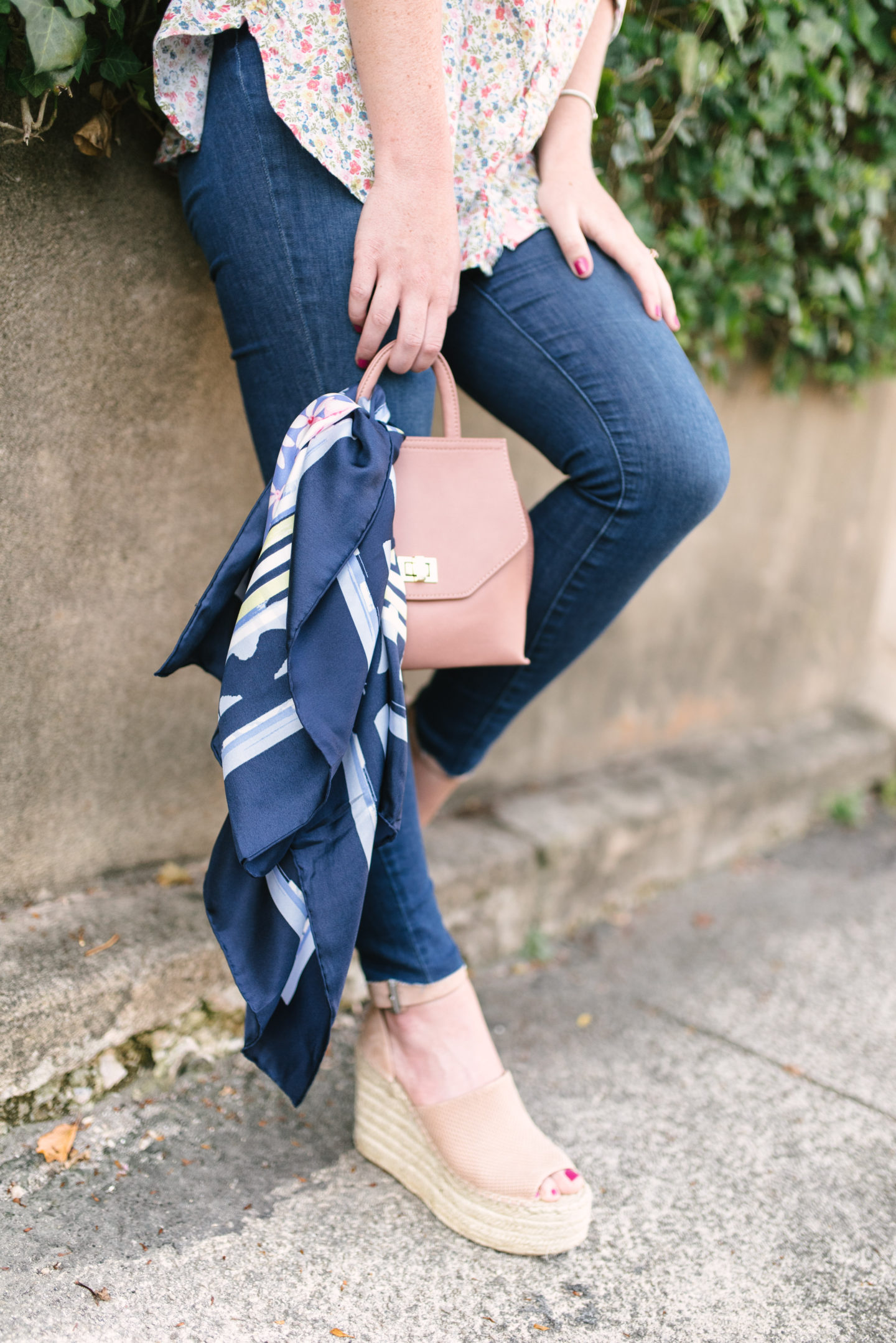 Floral Button Down Shirt // Summer to Fall Style