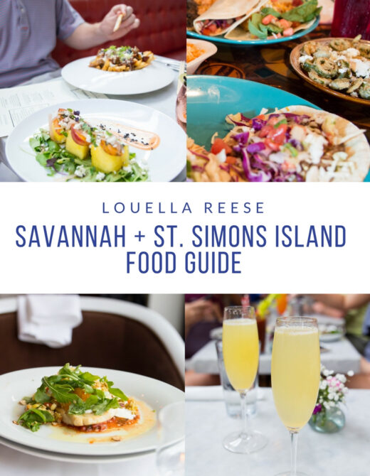 Savannah + St Simons Island Food Guide // Louella Reese Life & Style Blog