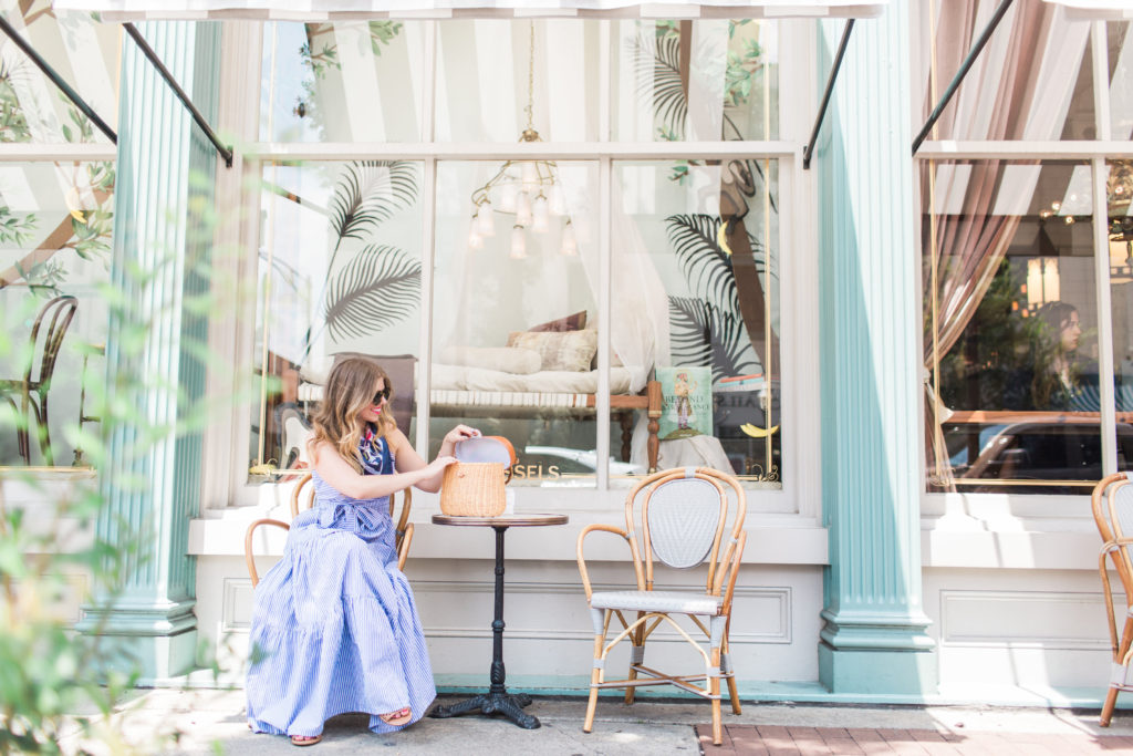 Tiered Maxi Dress in Stripe // Paris Market Savannah // Louella Reese Life & Style Blog 