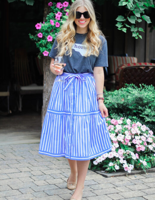 Home State Tee Shirt | The Home T | What to Wear to a Winery | Louella Reese Life & Style Blog