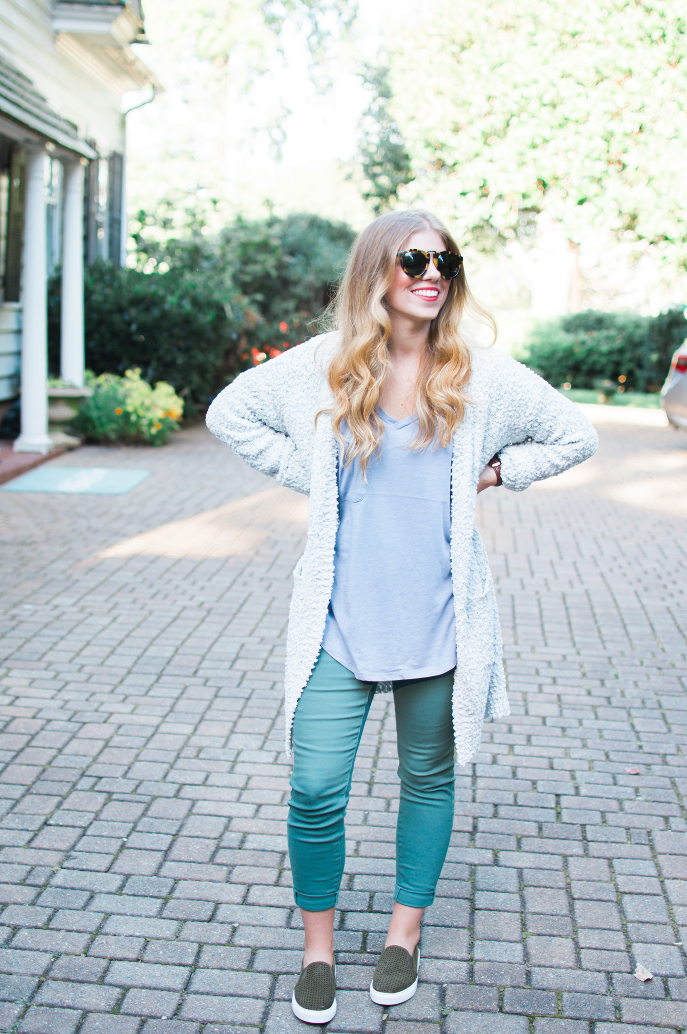 Olive Green Pants for Fall | How to Style Green Pants | Louella Reese Life & Style Blog