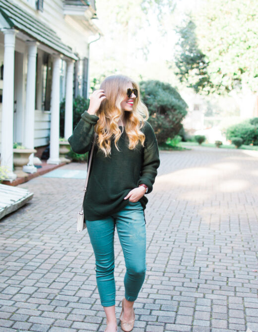 Olive Green Pants for Fall | How to Style Green Pants | Louella Reese Life & Style Blog