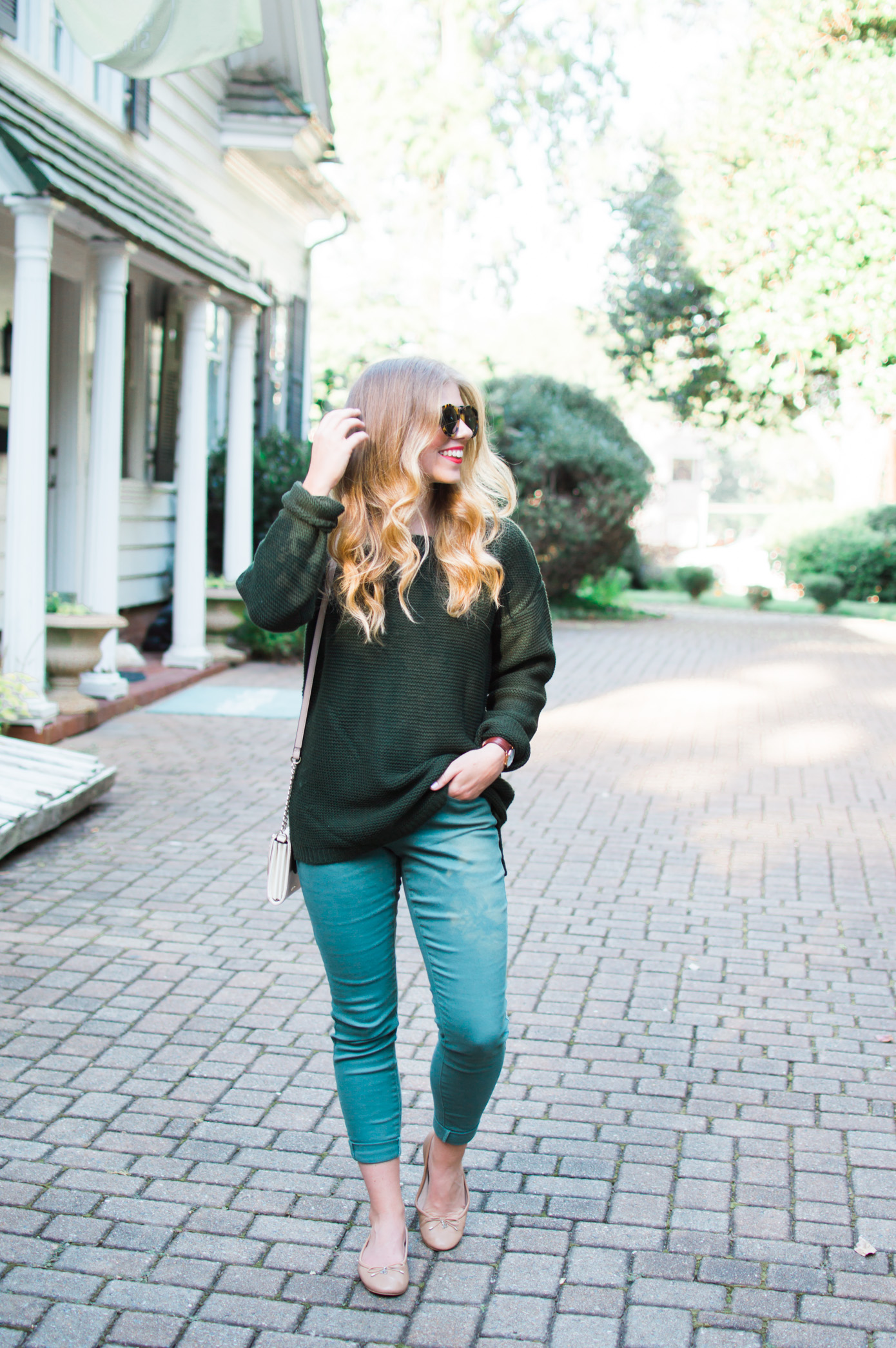 Olive Green Pants for Fall | How to Style Green Pants | Louella Reese Life & Style Blog
