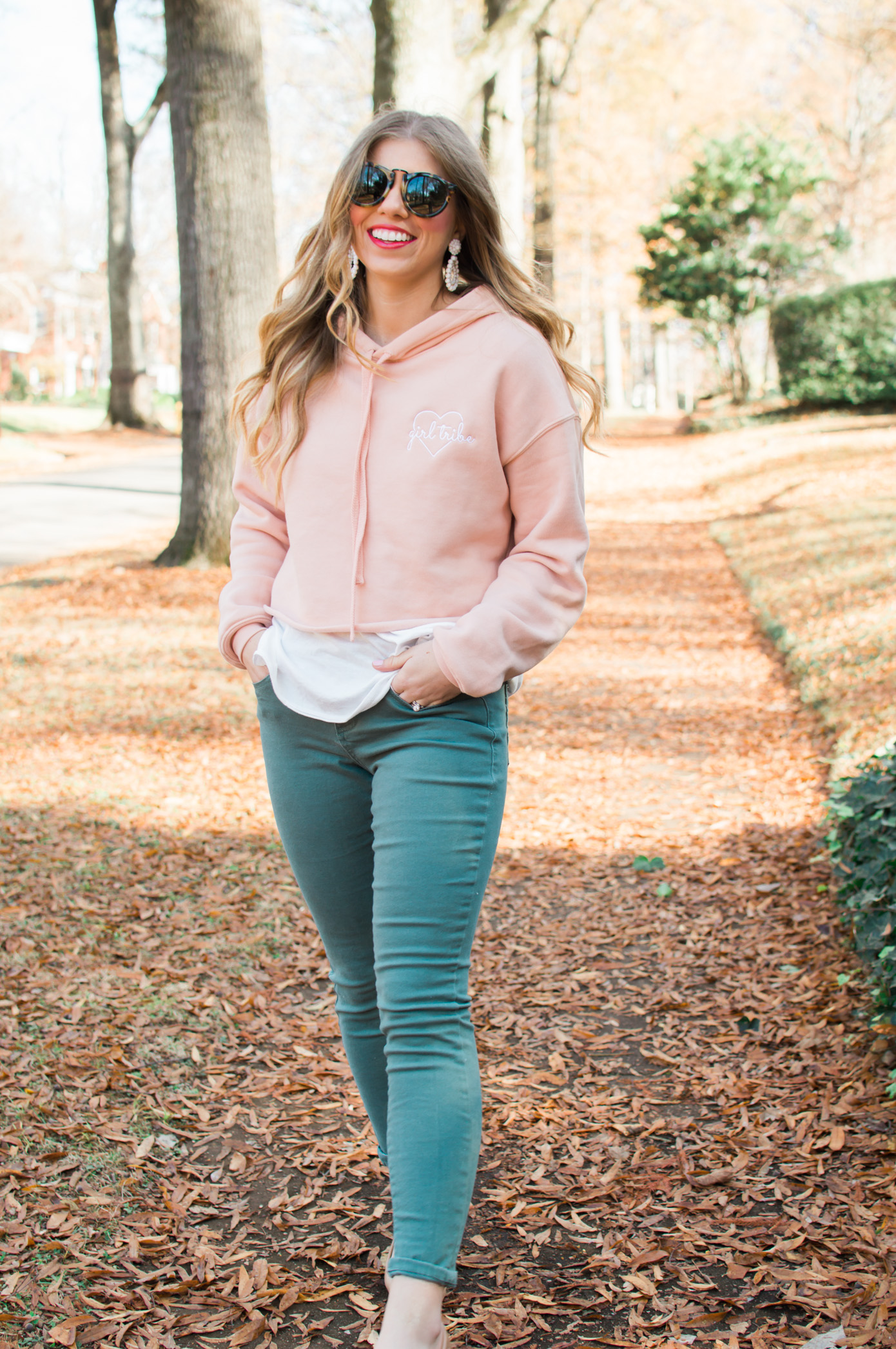 Louella Reese Shop Local | Girl Tribe Cropped Sweatshirt | Louella Reese Life & Style Blog