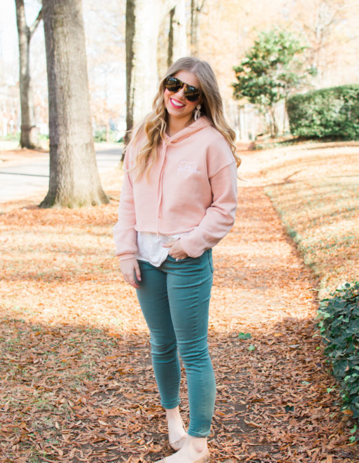 Louella Reese Shop Local | Girl Tribe Cropped Sweatshirt | Louella Reese Life & Style Blog