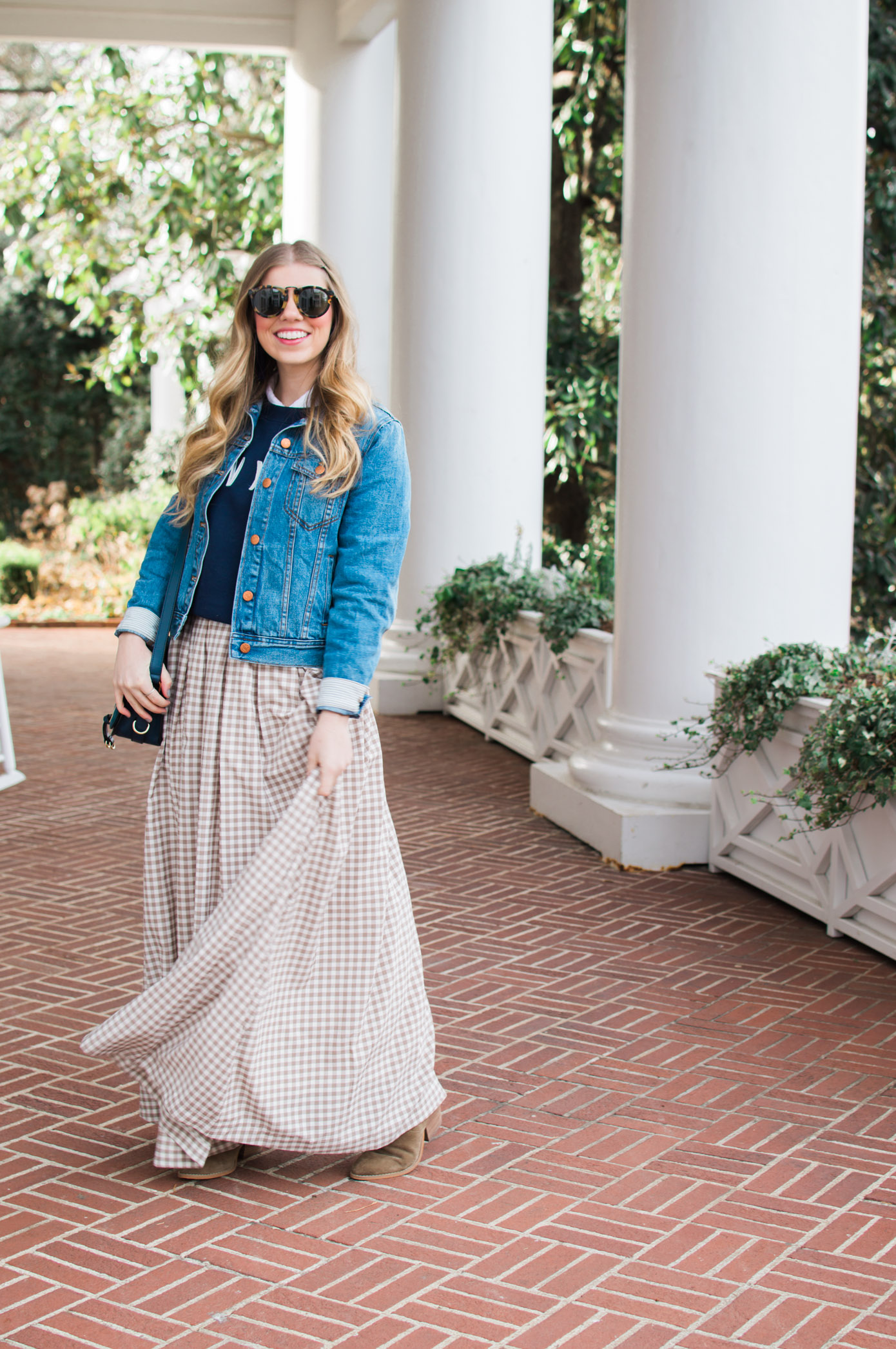 How to Rock the Denim Maxi Skirt Trend - PureWow