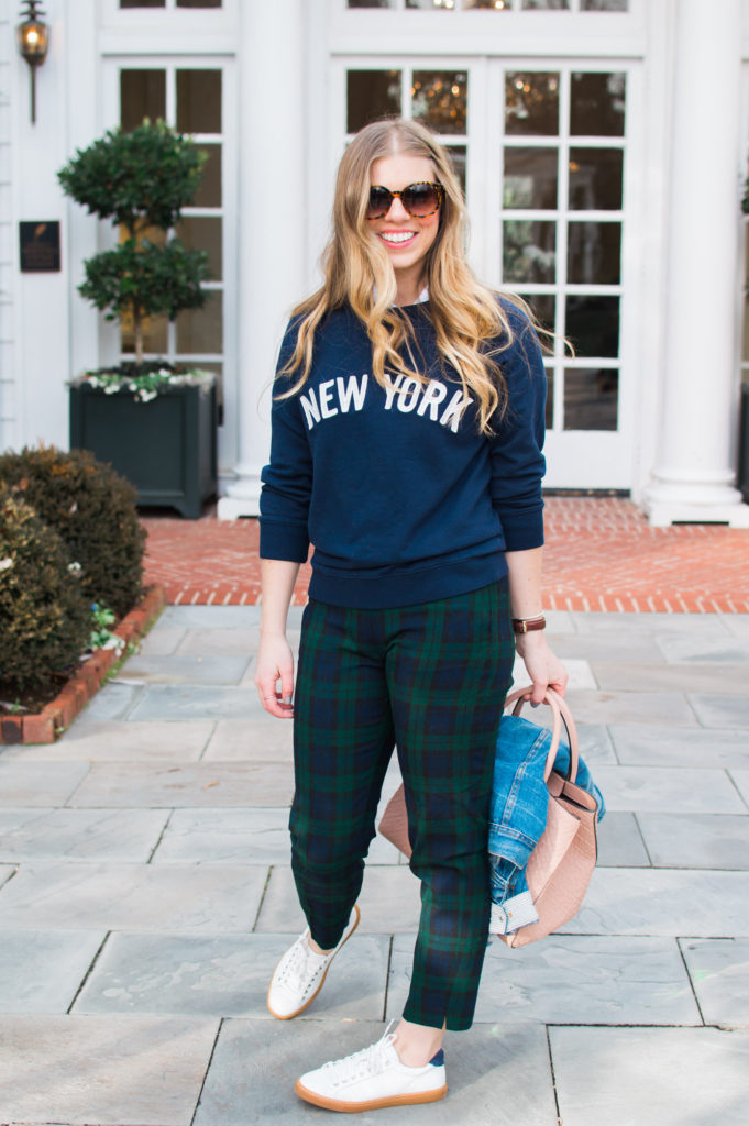 Casual Plaid Pants for a Winter Weekend