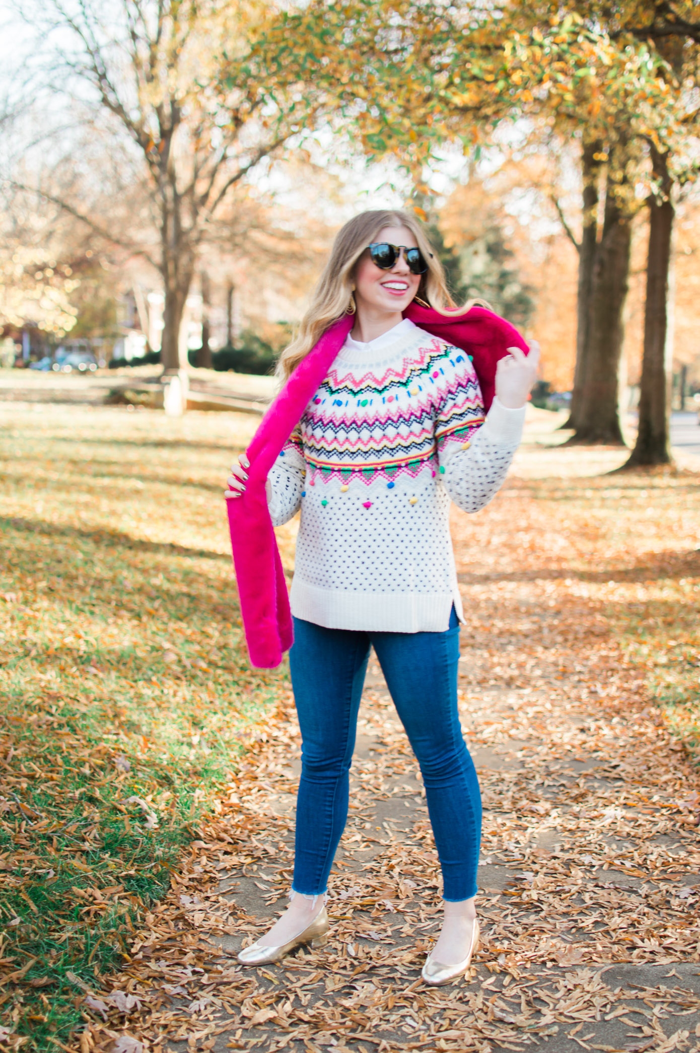 Colorful Fair Isle Sweater | Winter Wardrobe Must Haves | Louella Reese Life & Style Blog