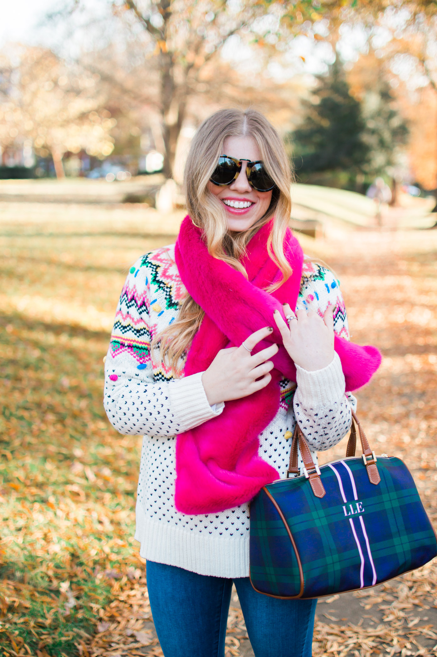 Pink Faux Fur Stole | Winter Wardrobe Must Haves | Louella Reese Life & Style Blog