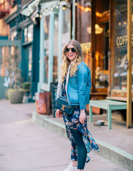 How to Wear Your Spring Dresses Now | Pairing a Maxi Dress with Sneakers | Louella Reese Life & Style Blog