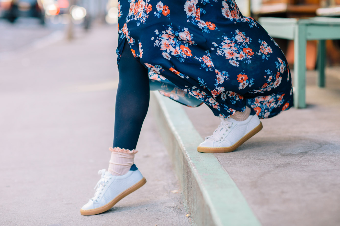 How to Wear Your Spring Dresses Now | Pairing a Maxi Dress with Sneakers | Louella Reese Life & Style Blog 