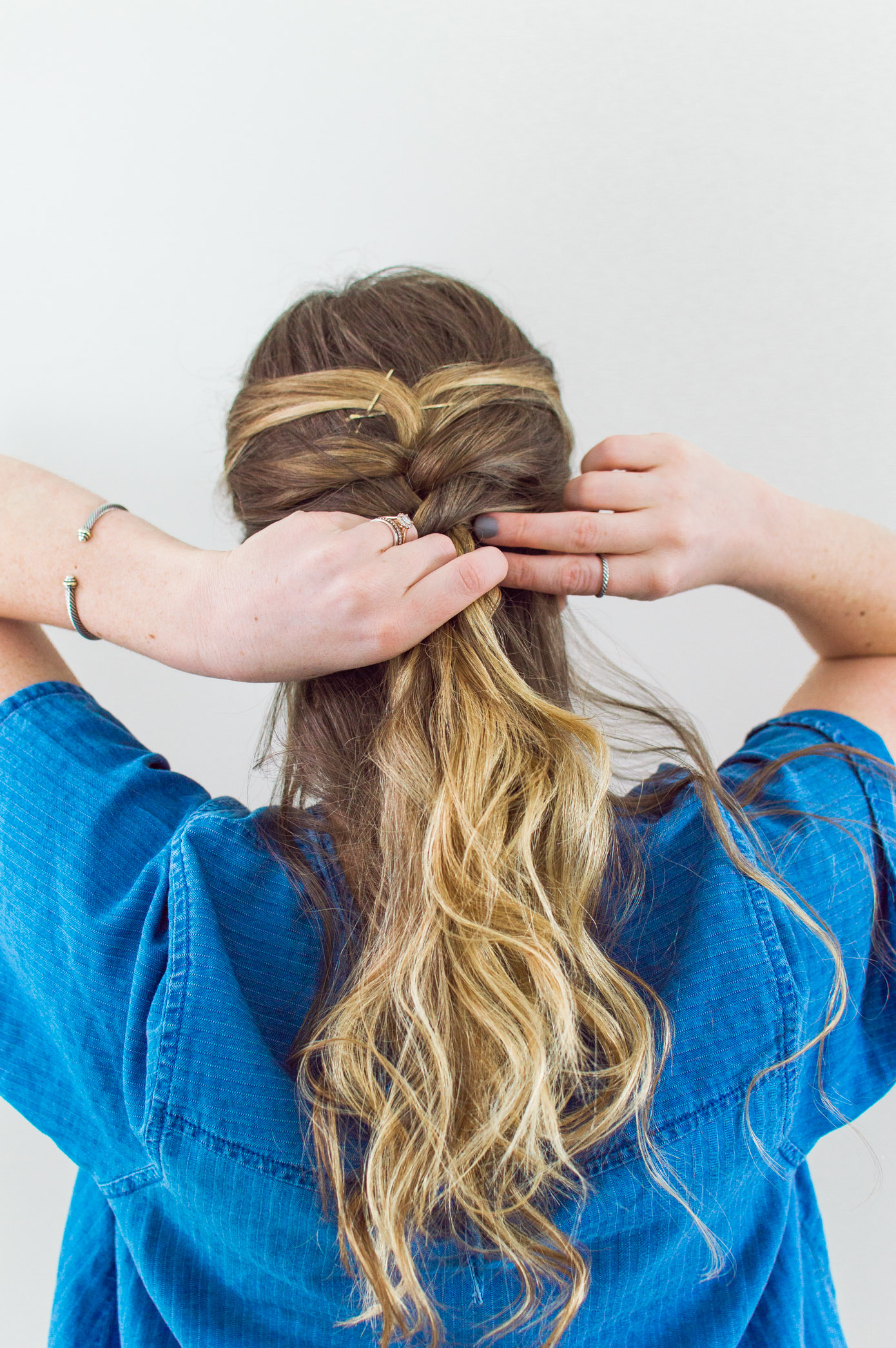 3 Hairstyles for NYFW | Feminine French Braid Half Up Hair Tutorials | Louella Reese Life & Style Blog