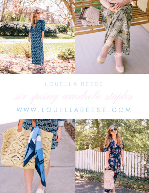Six Spring Wardrobe Staples | Louella Reese Life & Style Blog