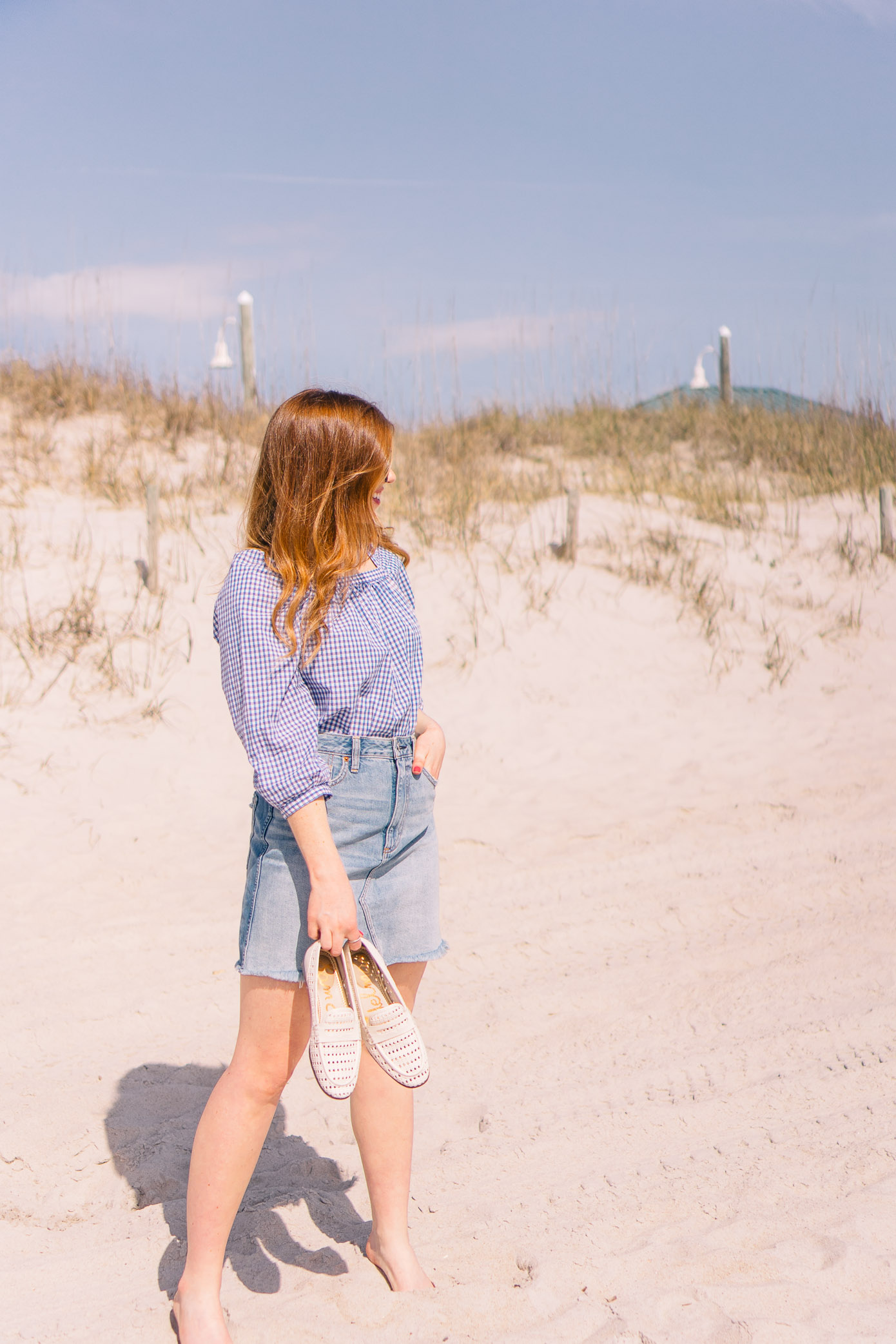 Why You Need a Denim Skirt | Carolina Beach, NC | Louella Reese