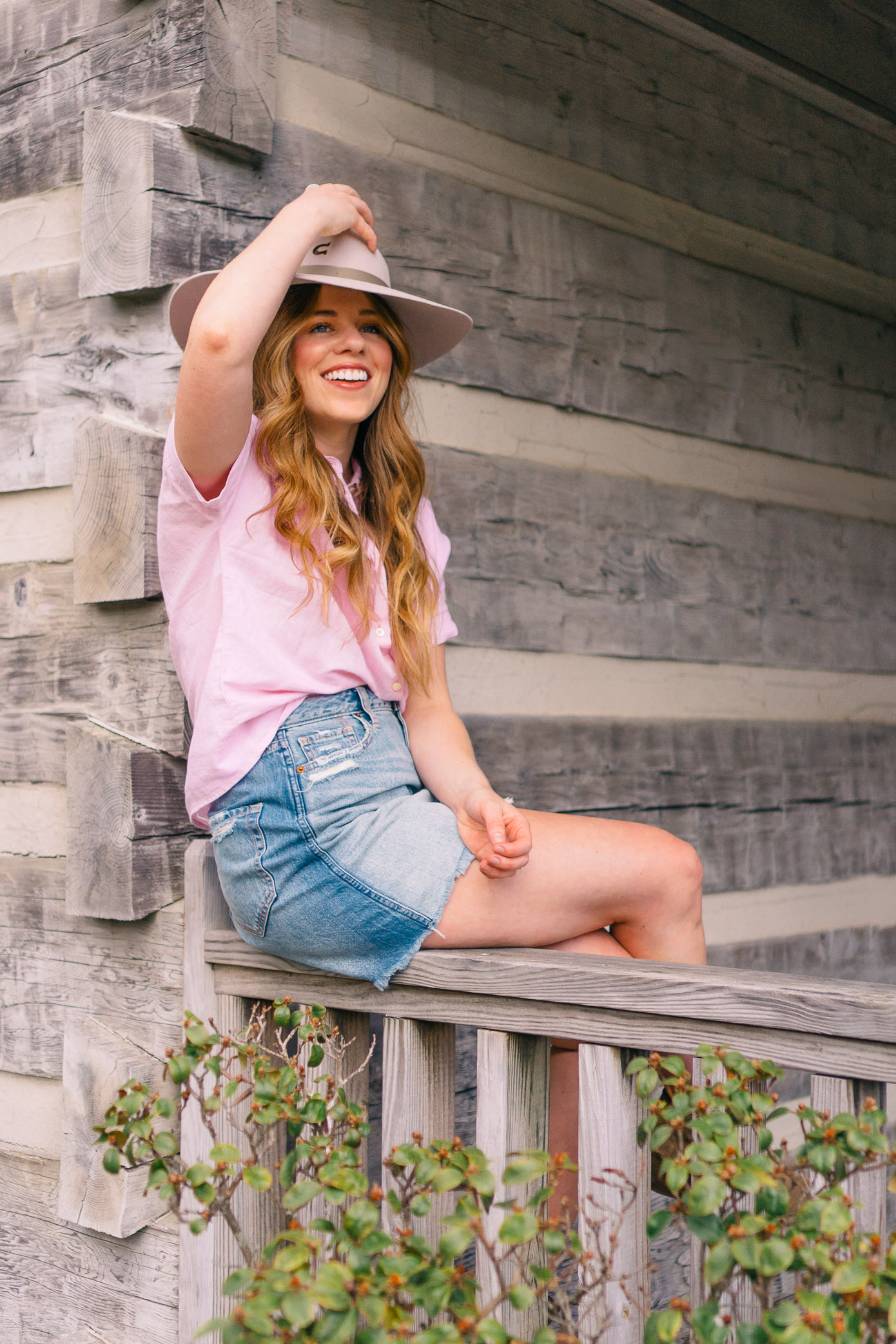 Ranch Weekend Style, How to Style a Denim Skirt this Summer | Louella Reese Life & Style Blog