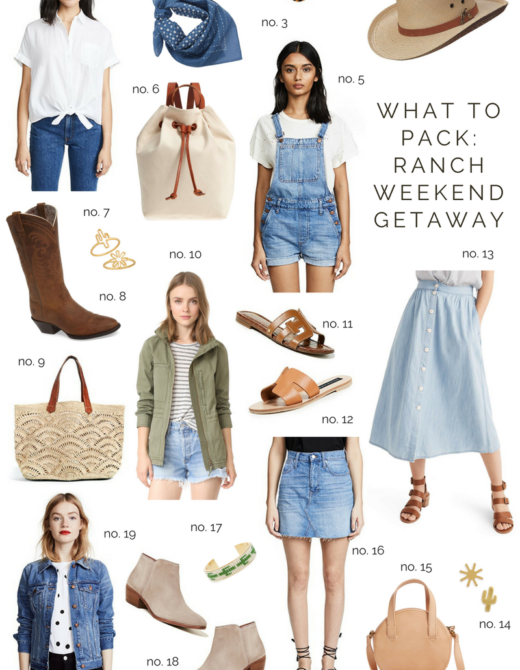 What to Pack for a Ranch Weekend Getaway | Louella Reese Life & Style Blog