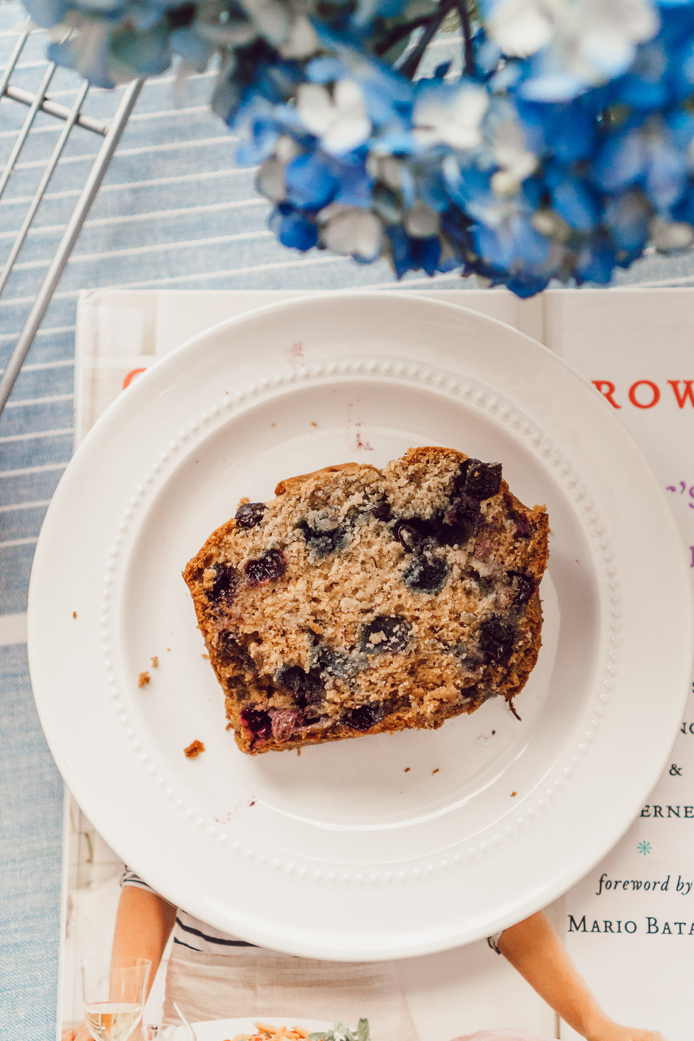 Healthy Blueberry Banana Bread featured by Louella Reese Life & Style Blog #bananabread #healthybananabread