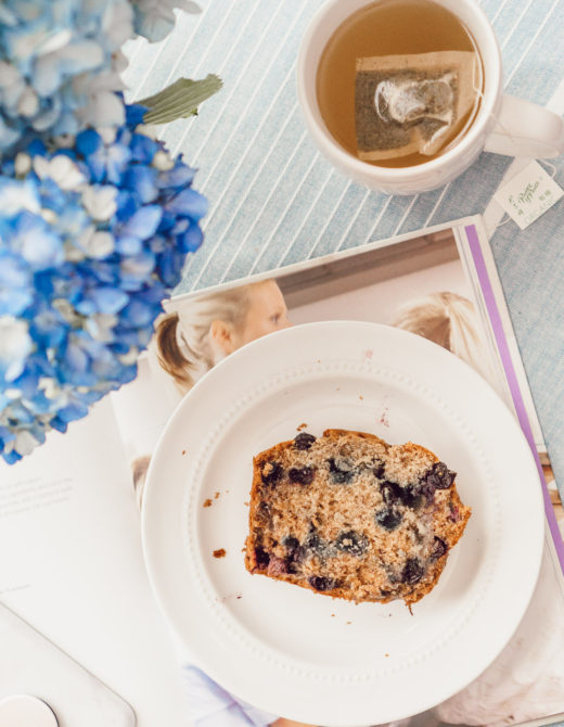 Healthy Blueberry Banana Bread featured by Louella Reese Life & Style Blog #bananabread #healthybananabread