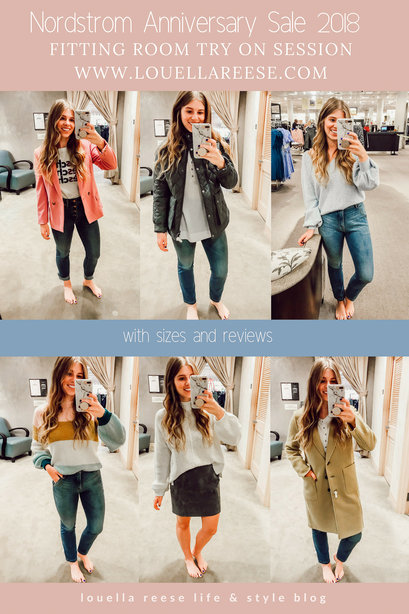 2018 Nordstrom Anniversary Fitting Room Session featured on Louella Reese Life & Style Blog