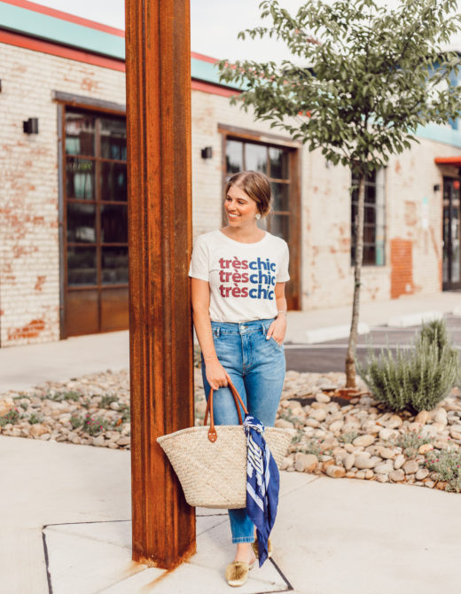 How to Style Your Favorite Graphic Tee this Summer featured on Louella Reese Life & Style Blog | Graphic Tee Summer Style, Très Chic Tee