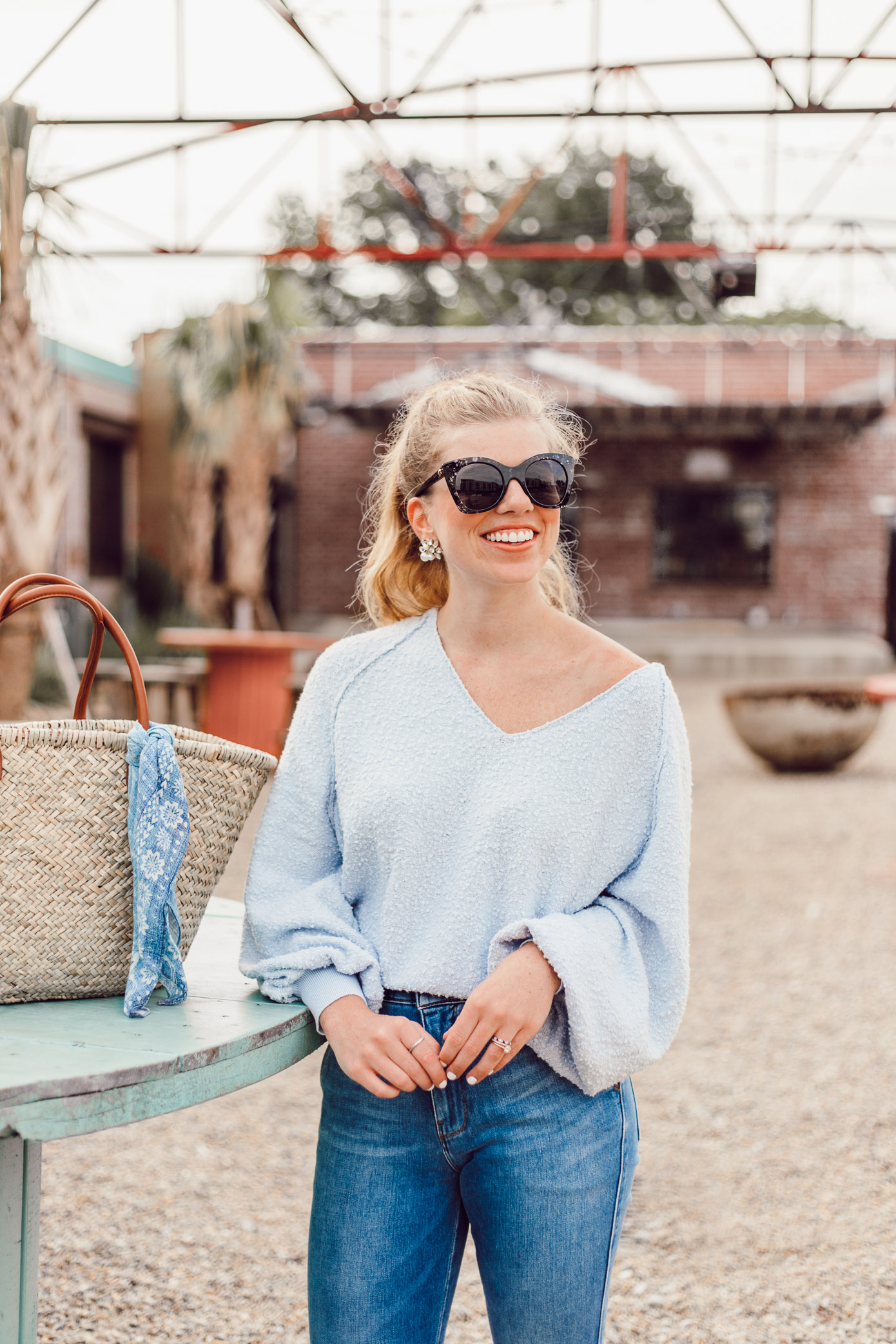 Summer Everyday Casual | Free People Found My Friend Sweater styled on Louella Reese