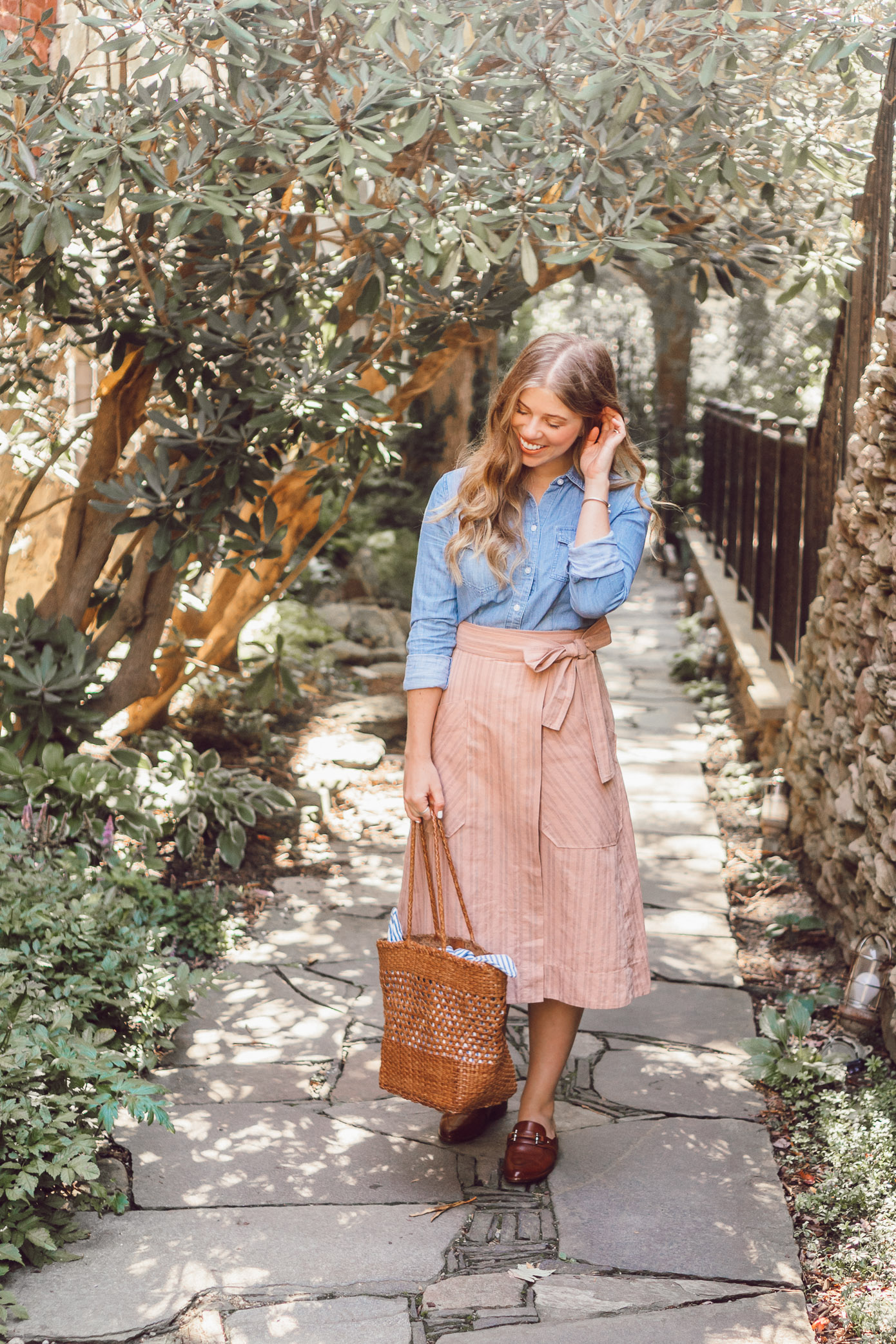 Fall Chambray Three Ways | How to Style a Chambray Shirt Three Ways for the Fall Season featured on Louella Reese