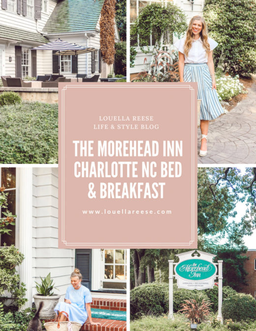 Where to Stay in Charlotte NC | The Morehead Inn Charlotte North Carolina Bed & Breakfast featured on Louella Reese