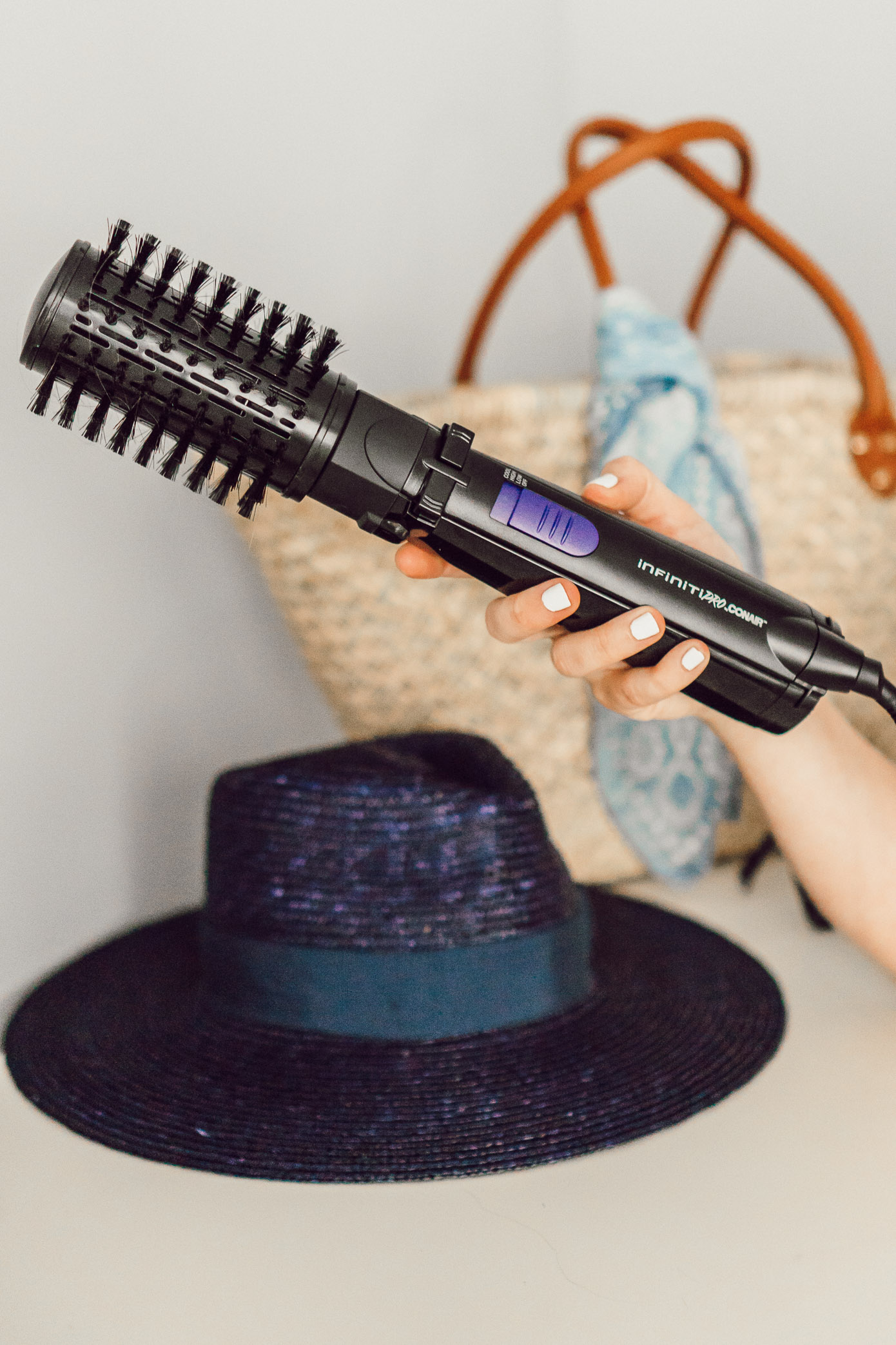 Two Summer Hairstyles with Conair | InfinitiPRO Spin Air Brush and InfinitiPRO Curl Secret 2.0 | Easy Summer Hairstyles featured on Louella Reese