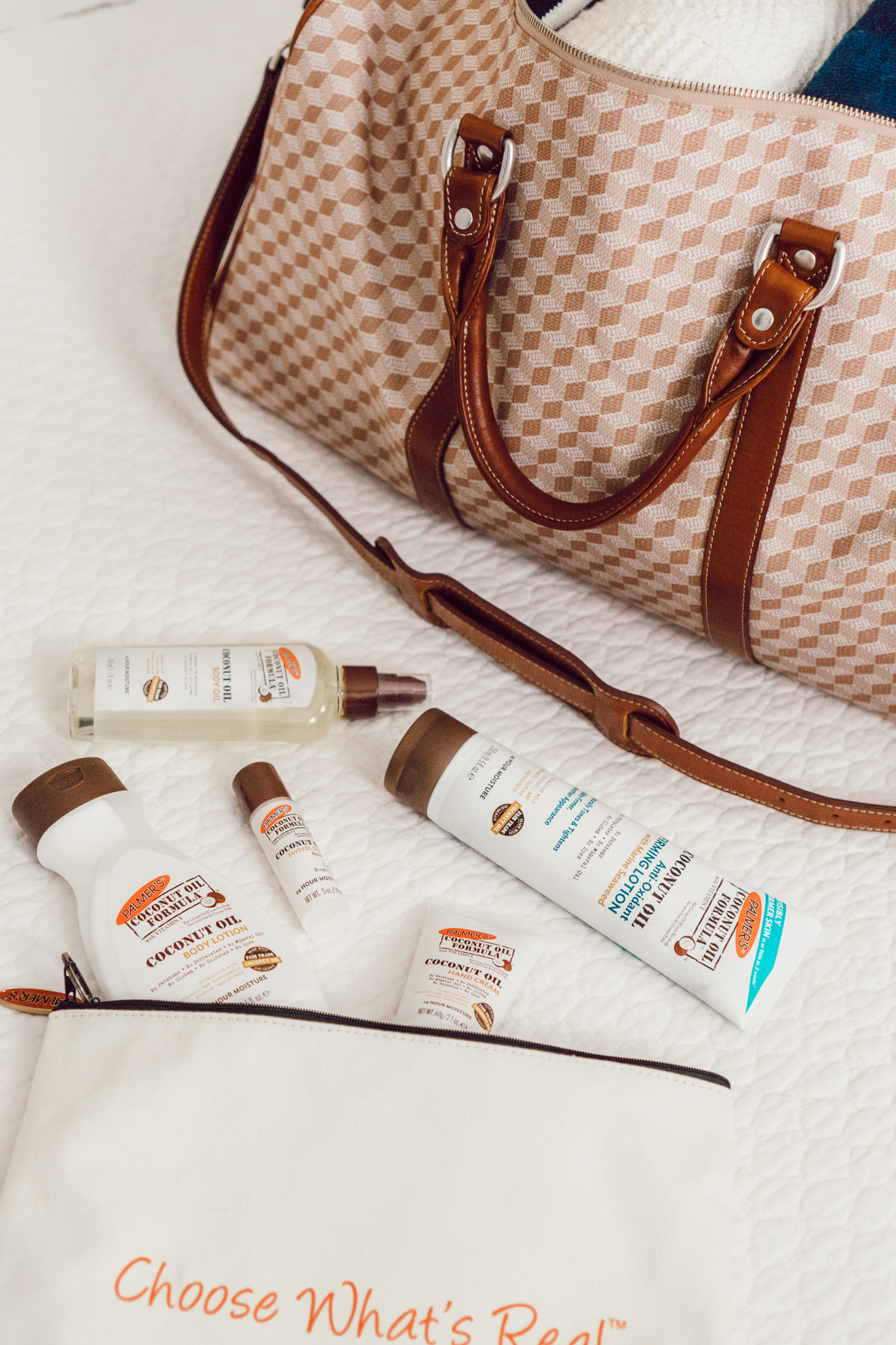 Palmer's Coconut Oil Skincare | Five Ways to Hydrate Your Skin While Traveling featured on Louella Reese