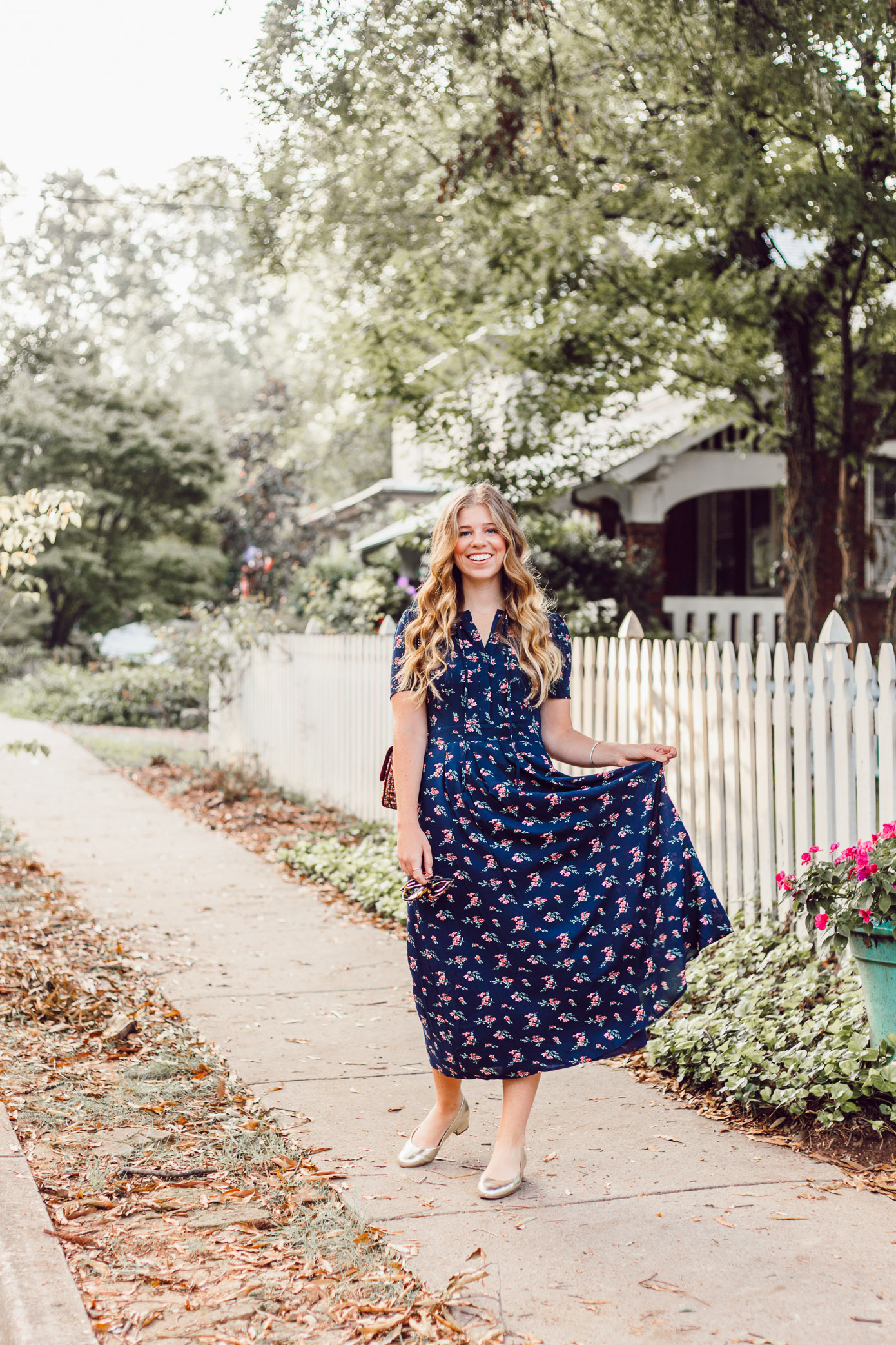Savoring Fall and the Perfect Fall Midi Dress to Wear While Doing So featured on Louella Reese