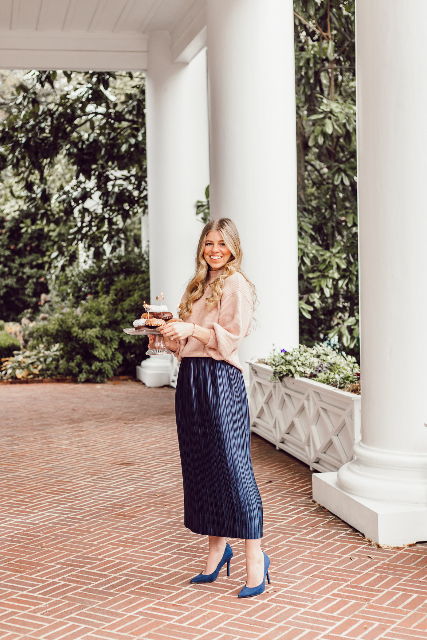 29 Life Lessons Learned featured on Louella Reese Blog for her 29th Birthday | Tibi Plissé Midi Skirt, Line and Dot Blush Cropped Sweater
