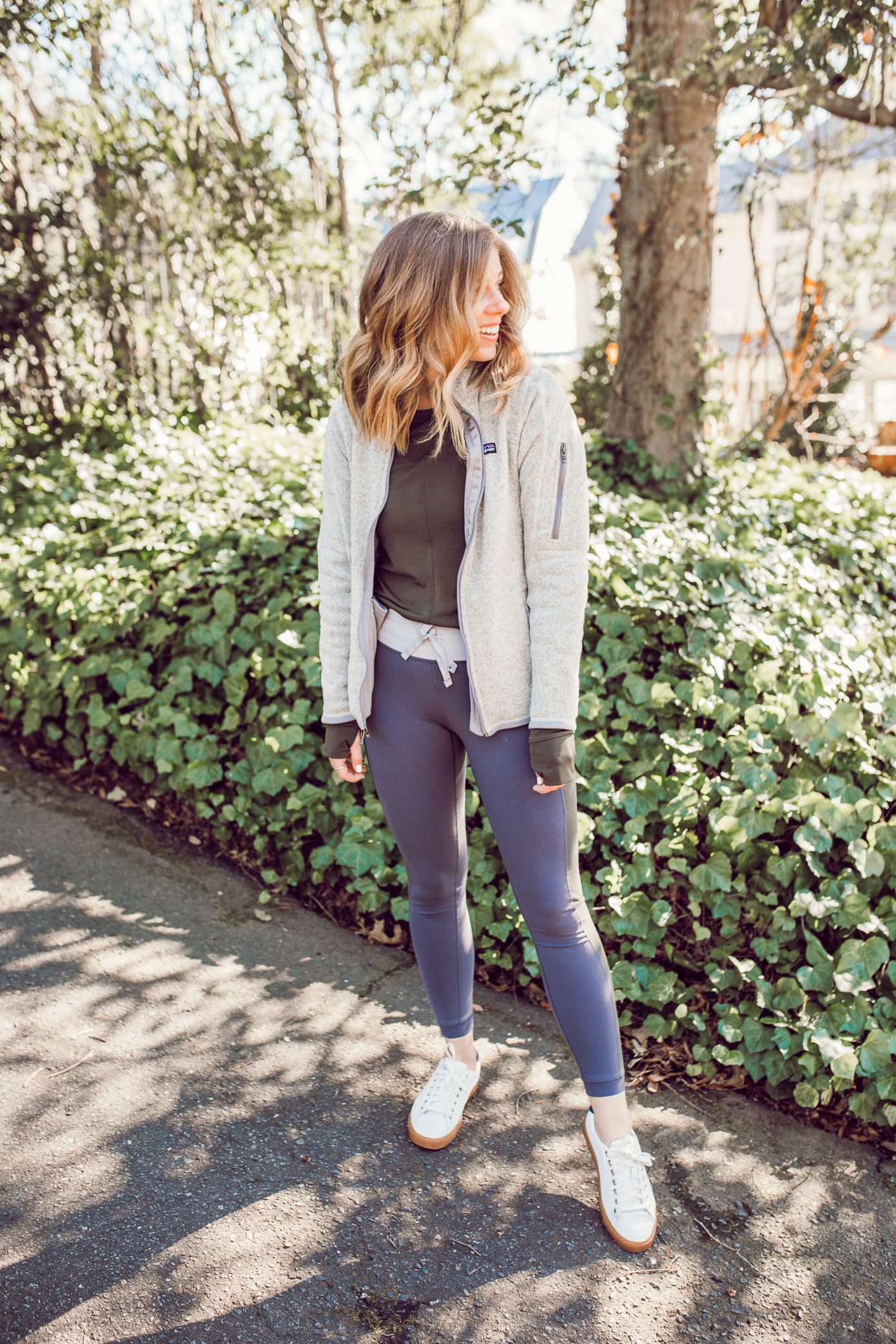 Cute Postpartum Workout Clothes - Walking in Memphis in High Heels