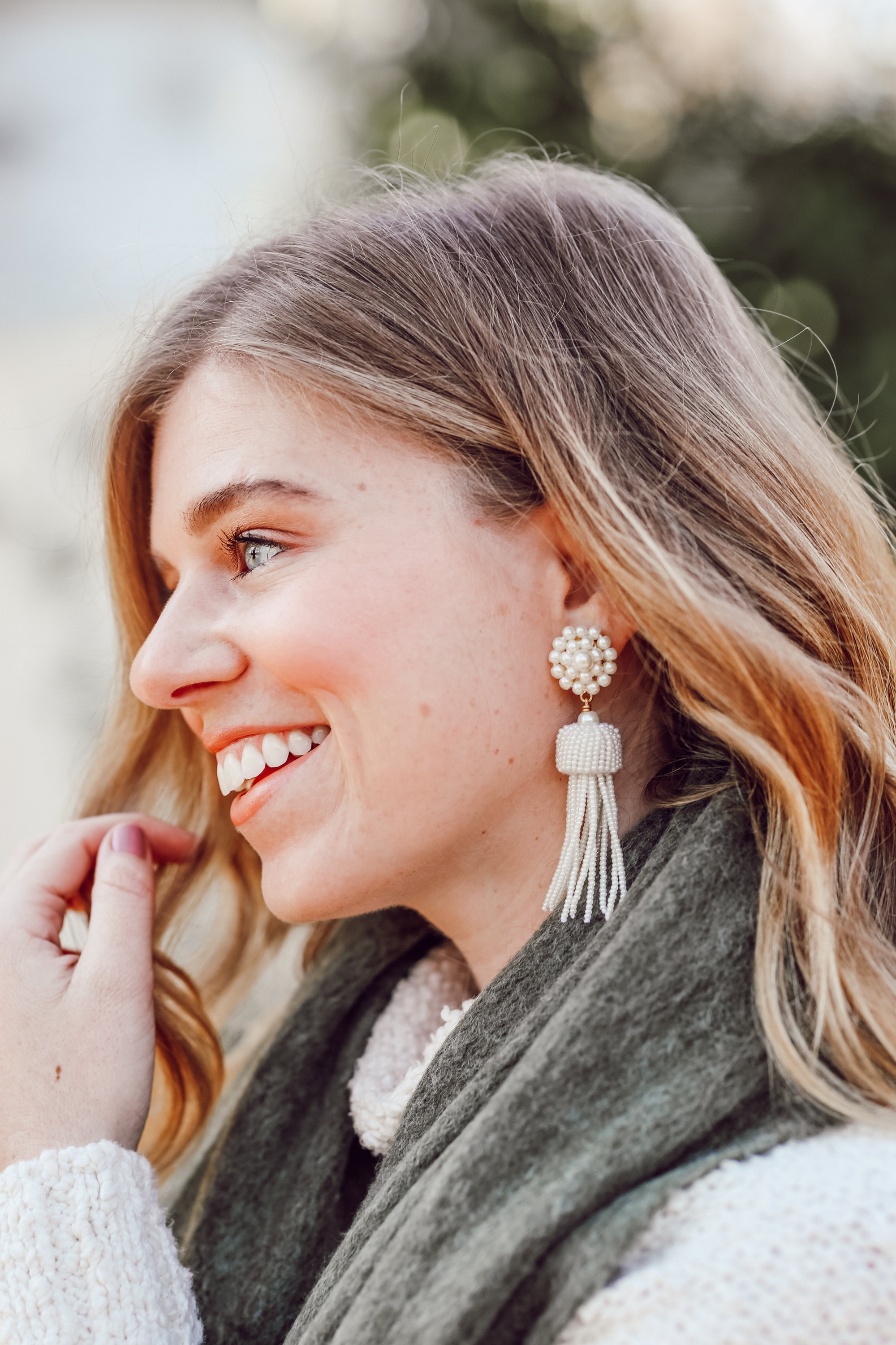 What to Wear to Brewery Hopping in the Winter | Lisi Lerch Tassel Earrings | Louella Reese