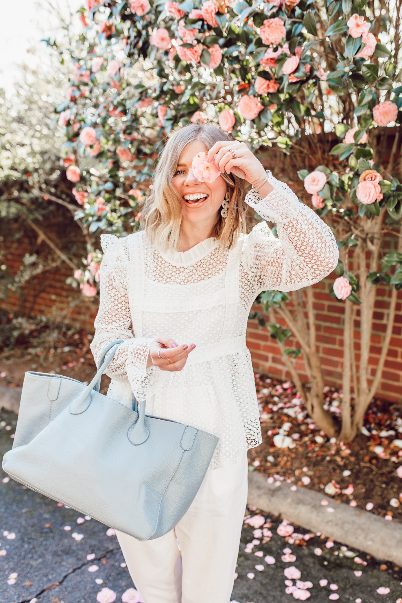 Feminine White Top Every Bride to Be Should Own | Louella Reese | Ft. Chicwish, Everlane, Beck Bags